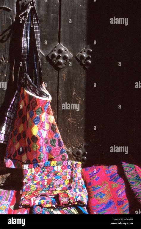 Hand Bag Made By Mayan Indians Stock Photo Alamy