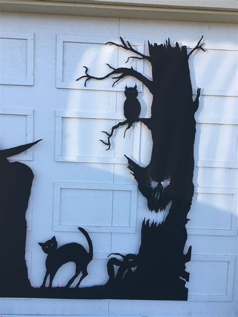 Halloween Garage Door Silhouette | Halloween silhouettes, Halloween ...