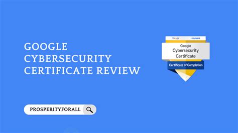 Google Cybersecurity Certificate Review My Honest Review