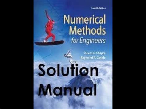 Solution Manual Of Numerical Methods For Engineers Chapra Youtube