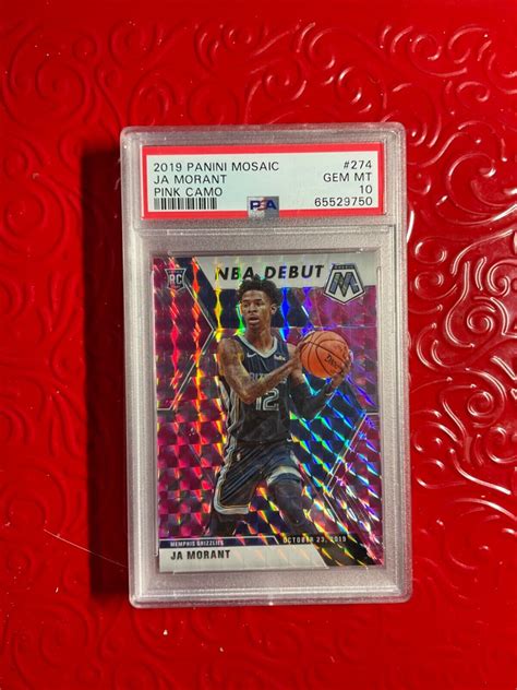 Panini Mosaic Ja Morant Pink Camo Prizm Rookie Rc Psa