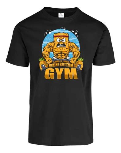 Playera Bob Esponja Gym Fondo De Bikini Hombre Mujer Meses sin interés