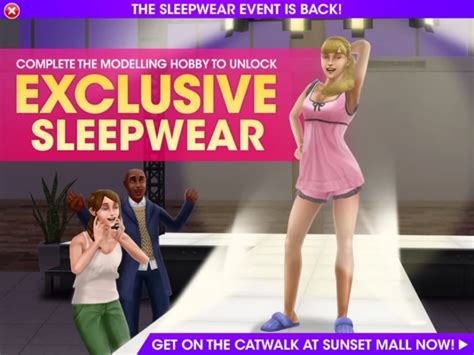 Sleepwear Event The Sims Freeplay