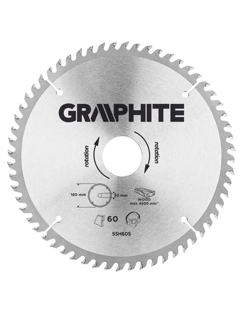 Tarcza do pilarki widiowa 180 x 30 mm 60 zębów GRAPHITE GRUPA