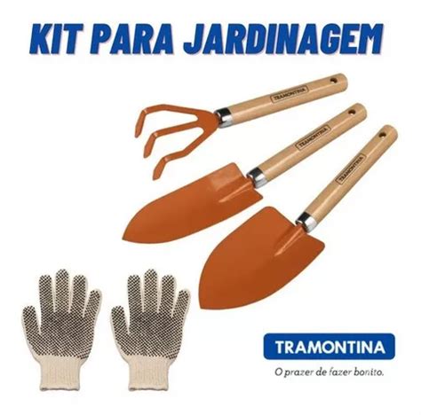 Kit De Jardinería Tramontina Premium Con Guantes Pigmentados Mercadolibre