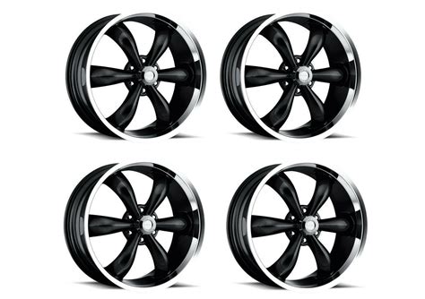 Set 4 22 Vision Muscle 142 Legend Black Machined Lip Wheels 22x9 5 6x5 5 30mm Ebay