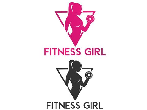 Female Fitness Gym Vector Logo Design Projeto Academia Fitness Logo Desenhar Logotipo