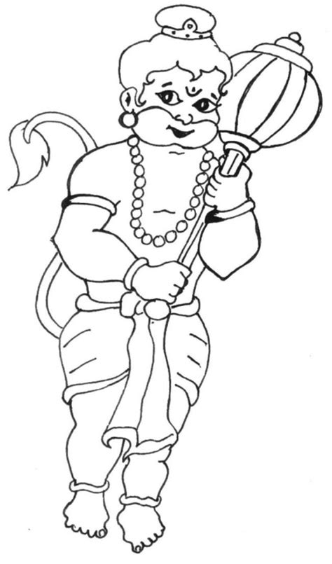 Hanuman Coloring Pages at GetDrawings | Free download