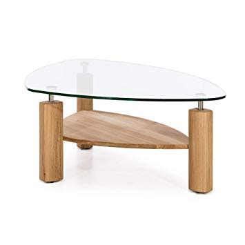 Table Basse Verre Et Bois Massif Emberizaone Fr