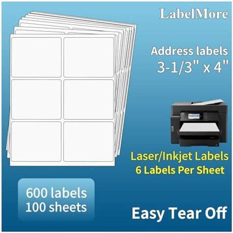 Amazon Staples White Shipping Labels X Sheets