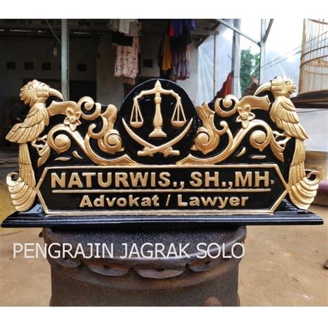 Jual Papan Nama Jabatan Custome Papan Nama Kayu Ukir Minimalis Harga