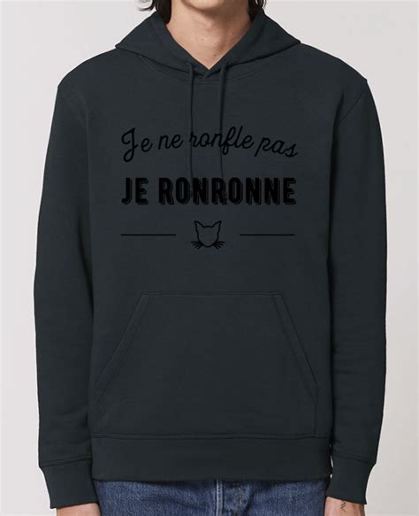 T Shirt Contrast Unisexe Stanley Ringer Je Ronronne T Shirt Humour