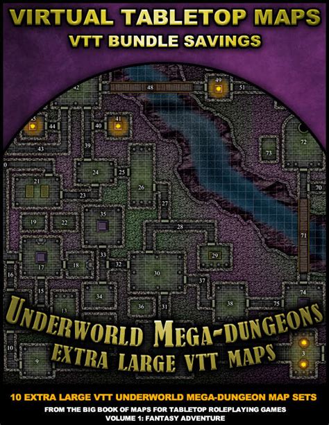 Vtt Bundle Underworld Mega Dungeons Bundle Paths To Adventure