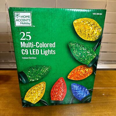 Boxes Led Home Accents Multi Color C Faceted Christmas String