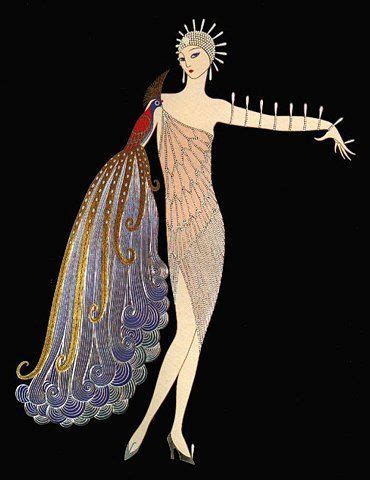 Erte：DIVA・・・小学校5年生の時に偶然絵画展を見て、魅了されて、その日の夜に必死に絵を盗み出す計画まで考えたエルテの絵の一つ。エルテの ...