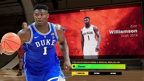 Official Zion Williamson Zanos Build In Nba K Rare Easter Egg