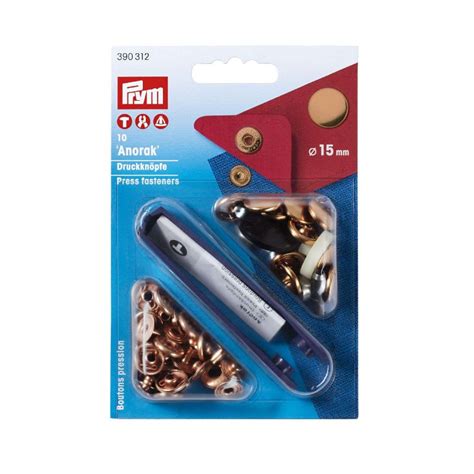 Bouton Pression Mm Anorak Prym Avec Outils De Pose Laiton Ma