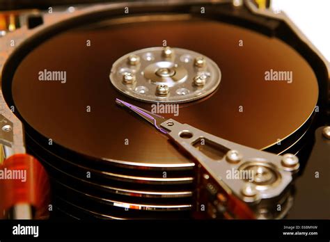 Computer Hard Drive Disc Platter Stock Photo - Alamy