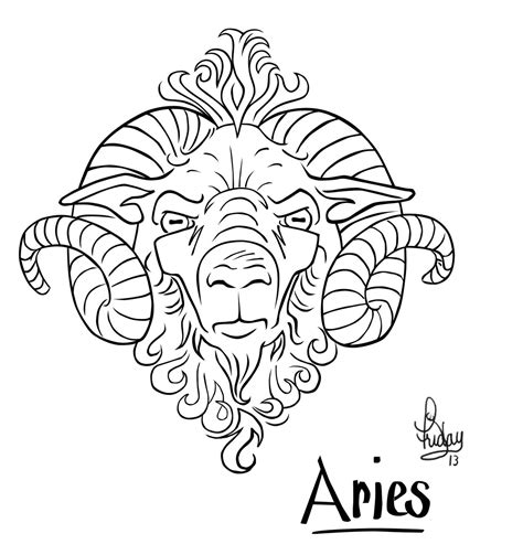 Aries Ram Tattoo Design by Pixel-Slinger on DeviantArt