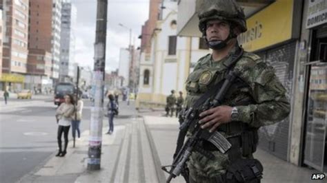 Colombia Troops To Patrol Bogota After Protests Bbc News