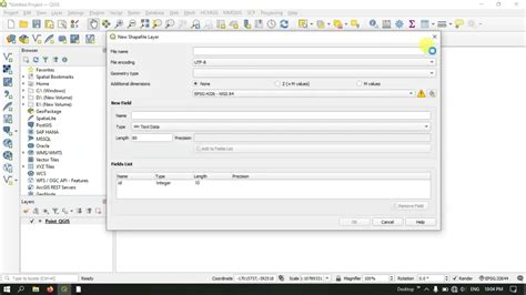 Qgis Tutorials 15 Creating Point Line And Polygon Layers In Qgis Qgis Beginners Youtube