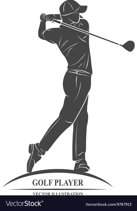 Golf Sport Silhouette Royalty Free Vector Image