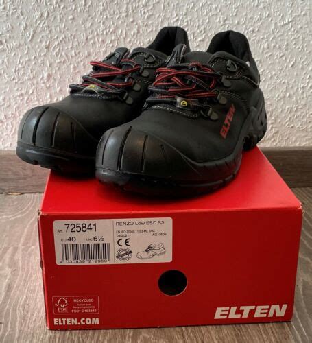 NEU Elten Renzo LOW ESD S3 725841 Sicherheitshalbschuh Gr 36 50