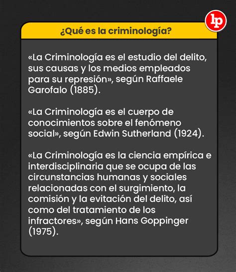 Para que sirve la criminología Policía Científica