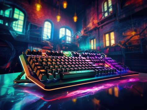 Premium AI Image | gaming keyboard Most Amazing and Trending HD wallpaper