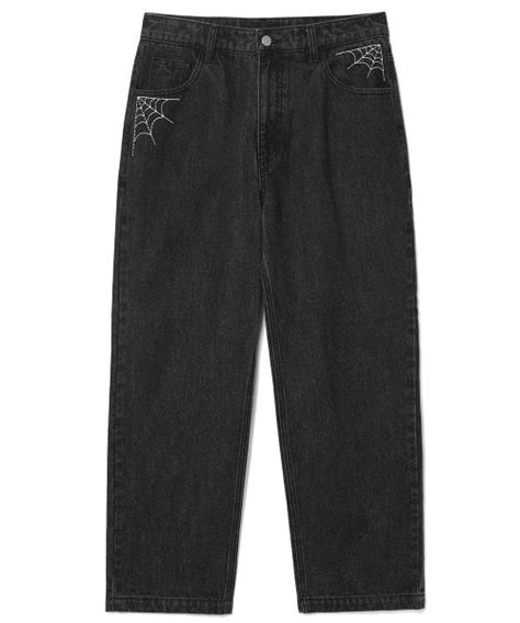 MUSINSA MAHAGRID WEB DENIM PANT CHARCOAL MG2CFMD111A