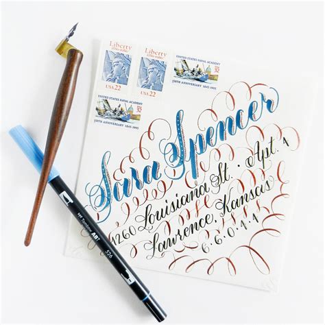 Combination Of Tombow Brush Pen Pointed Pen Calligraphy In Janet