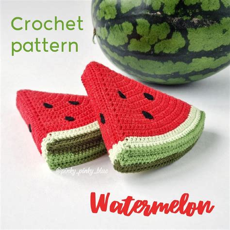 Watermelon Slices Crochet Pattern Etsy