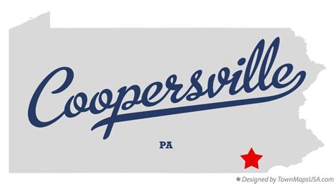 Map of Coopersville, PA, Pennsylvania