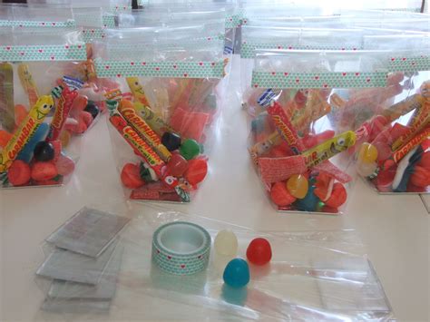 Sachets de bonbons pour l école Cabane n7 Birthday party 4th