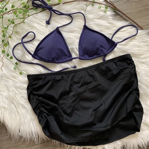 Victorias Secret Swim Suit Set Bikini Top Ruched Bott Gem