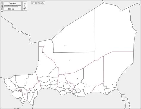 Niger Carte Géographique Gratuite Carte Géographique Muette Gratuite