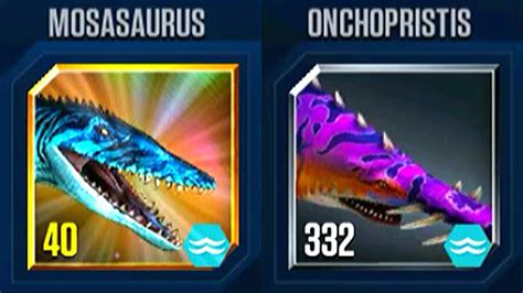 Top 1 Unlocked Diploceraspis With Mosasaurus Vs Onchopristis Jurassic World The Game Youtube