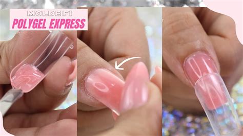 PolyGel Express No Molde F1 Aline Makelyne YouTube