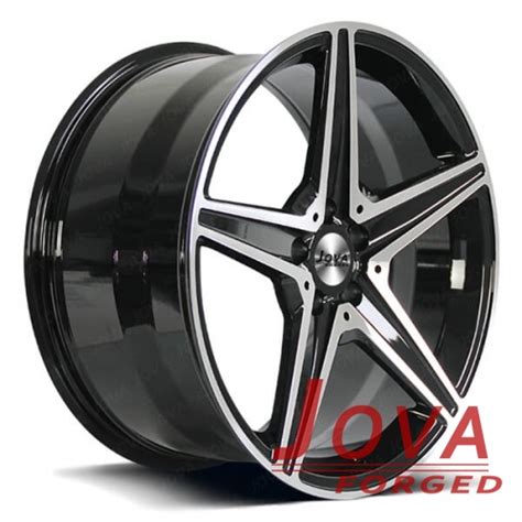 5 Star Spoke Wheels Black Machined Forged Rims Suppliers5 Star Spoke