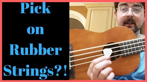 U Bass Picking With Rubber Strings Youtube