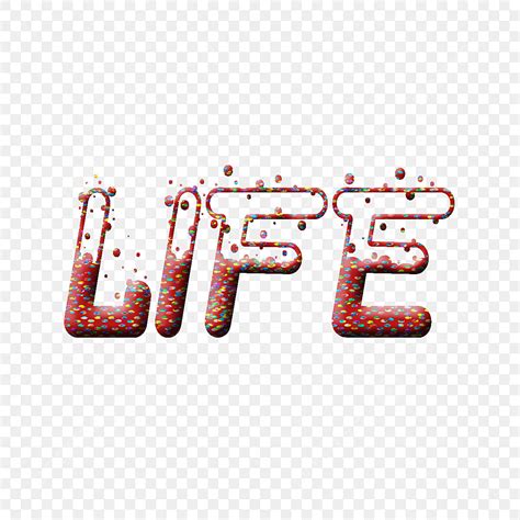 Colorful Font PNG Picture, Life Colorful Font, Life, Good Life, Amazing ...