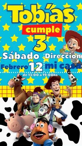 Invitación Digital Toy Story Tarjeta Cumpleaños en venta en por sólo