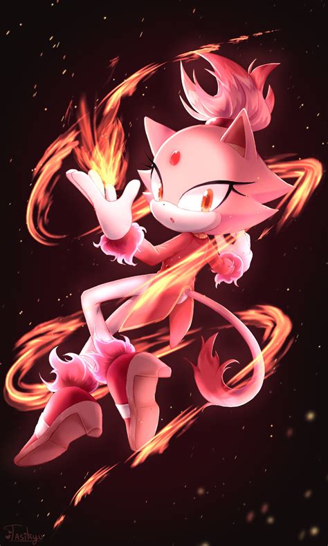 Blaze The Cat And Burning Blaze Sonic And 2 More Drawn By Tasikyu