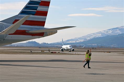 After wind diversions and snow, Missoula airport turns to spring and ...