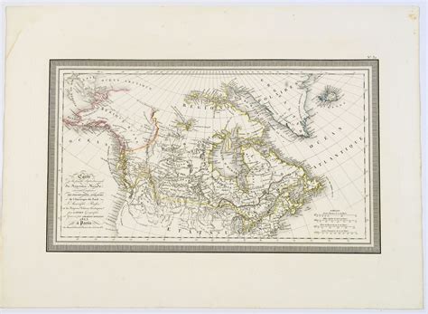 Carte De La Partie Septentrionale Du Nouveau Monde Ou Sont Comprises