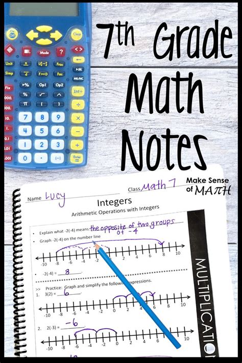 7th Grade Math Notes 7th Grade Math Math Guided Notes Math Notes