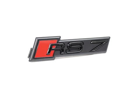 EMBLEMAT ZNACZEK LOGO PRZÓD AUDI RS7 CZARNY BLACK ORYGINAŁ ASO