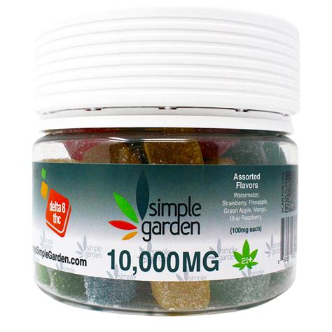 Mg Delta Thc Gummies Count Assorted Flavors Simple Garden