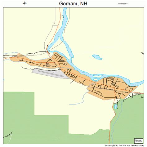 Gorham New Hampshire Street Map 3330180