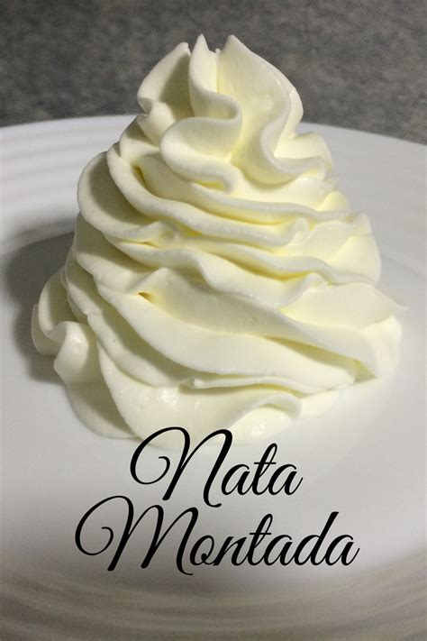 Nata Montada O Crema Chantilly Crema Chantilly Casera Como Hacer